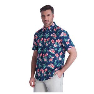 Chaps Men's & Big Men's 100% Cotton, Button Down Shirt with Short Sleeves